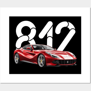 Ferrari 812 superfast victor art Posters and Art